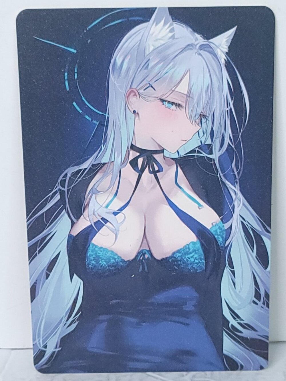 Feixiao Neko Gray Hair Waifu Card Anime Girl Wall Art Oversized Board A5